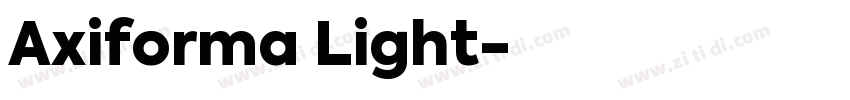 Axiforma Light字体转换